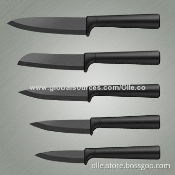 Ceramic Knife Set, Black and White Blade Matte Finishing, 3 + 4 + 5 + 6